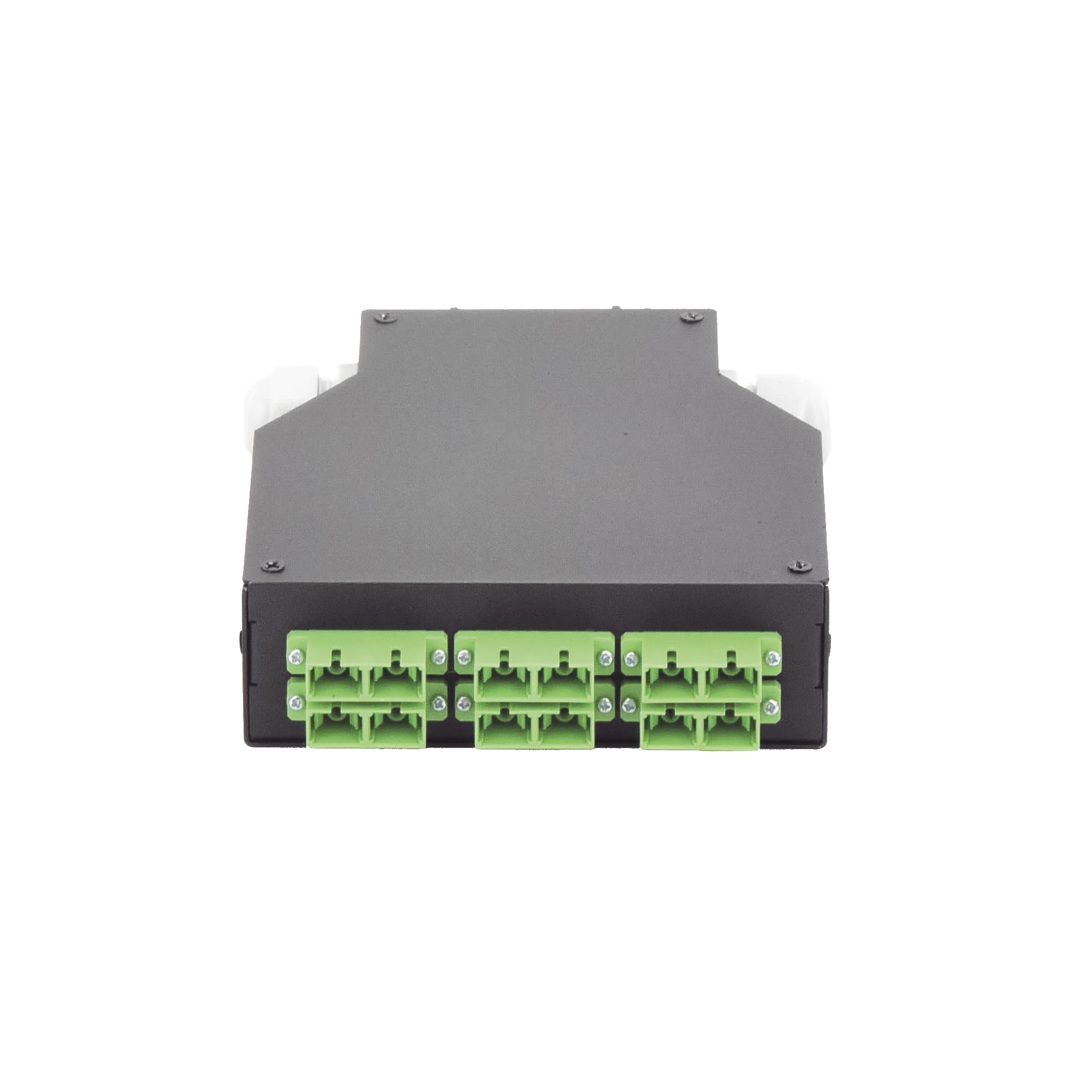 DISTRIBUIDOR DE FIBRA ÓPTICA PARA RIEL DIN, 6 ACOPLADORES SC/APC DUPLEX MONOMODO CON CHAROLA DE EMPALME-Redes FTTH/PON-LINKEDPRO BY EPCOM-Bsai Seguridad & Controles