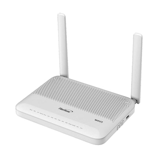 ONU GPON WIFI 6, DOBLE BANDA 2.4/5 GHZ , CON 4 PUERTOS GIGABIT ETHERNET + 2 POTS + 1 USB + 1 CATV (RF), CONECTOR SC/APC-Redes FTTH/PON-FIBERHOME-HG6144F-Bsai Seguridad & Controles