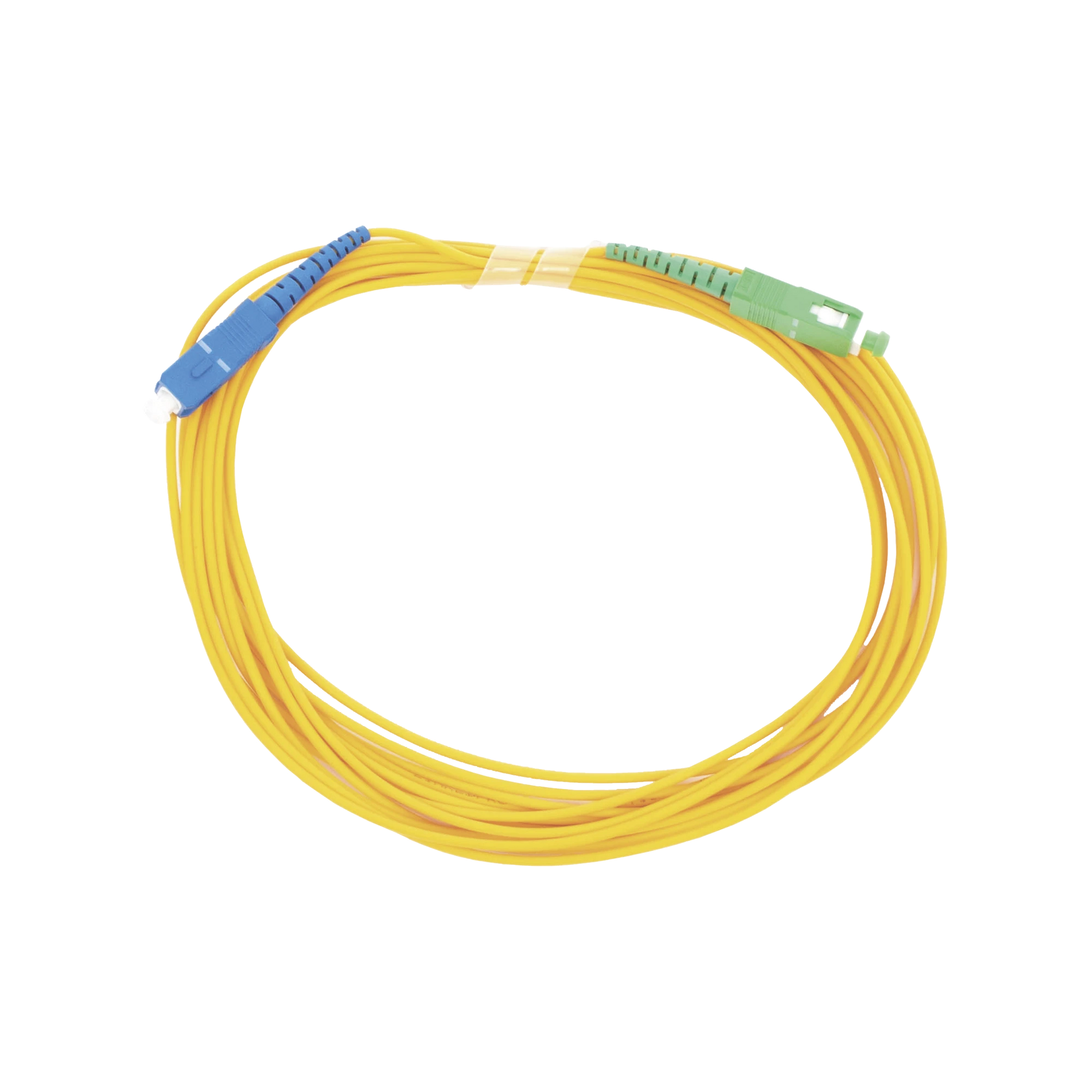 JUMPER DE FIBRA ÓPTICA MONOMODO SC/UPC - SC/APC SIMPLEX, COLOR AMARILLO 5 METROS-Redes FTTH/PON-LINKEDPRO BY EPCOM-Bsai Seguridad & Controles