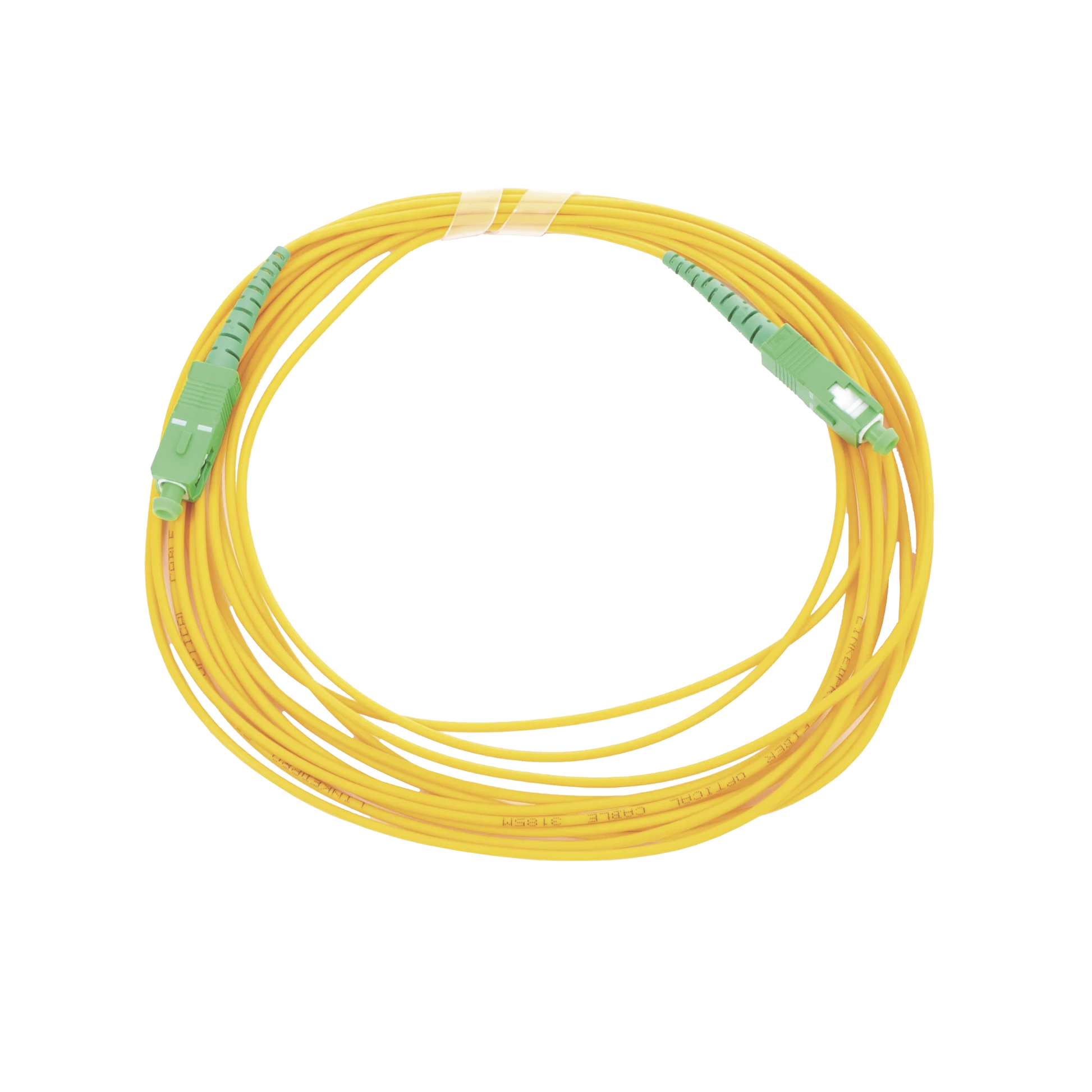 JUMPER DE FIBRA ÓPTICA MONOMODO SC/APC - SC/APC SIMPLEX, COLOR AMARILLO, 5 METROS-Redes FTTH/PON-LINKEDPRO BY EPCOM-Bsai Seguridad & Controles