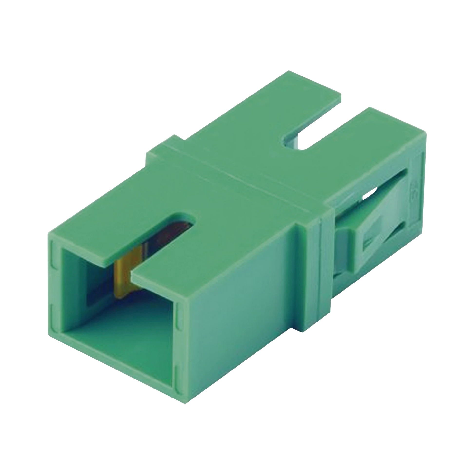 MÓDULO ACOPLADOR SC/APC SIMPLEX, PARA FIBRA MONOMODO, COLOR VERDE-Redes FTTH/PON-PANDUIT-Bsai Seguridad & Controles