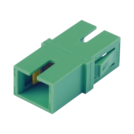 MÓDULO ACOPLADOR SC/APC SIMPLEX, PARA FIBRA MONOMODO, COLOR VERDE-Redes FTTH/PON-PANDUIT-FASSCZAG-L-Bsai Seguridad & Controles