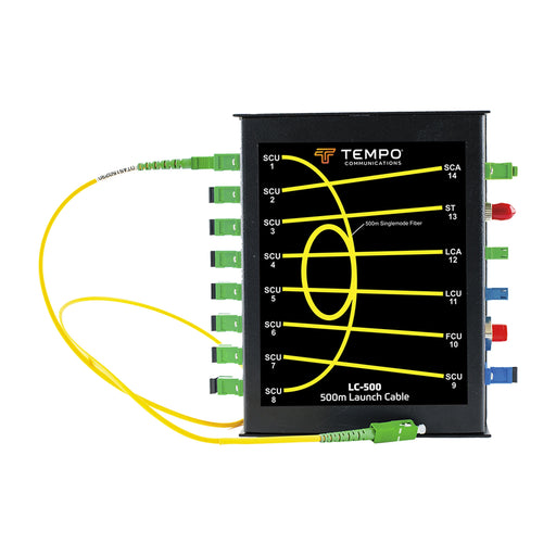 BOBINA DE LANZAMIENTO MONOMODO 500 METROS SC/APC-Redes FTTH/PON-TEMPO-LC-500-Bsai Seguridad & Controles