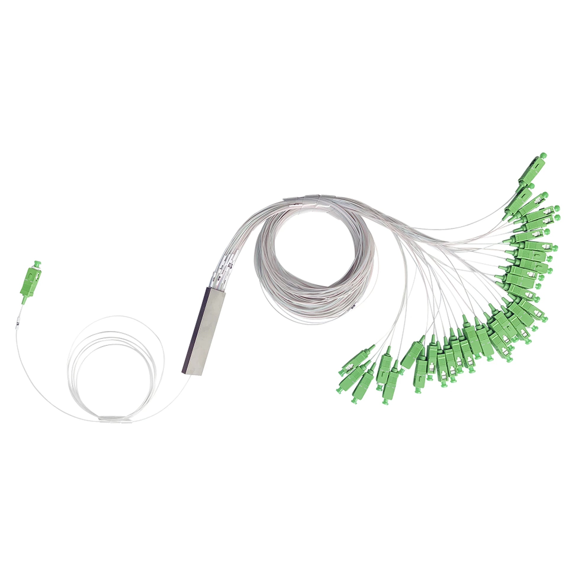 SPLITTER (DIVISOR ÓPTICO) TIPO PLC, 1X32, CONECTORES SC/APC-Redes FTTH/PON-TEMPO-Bsai Seguridad & Controles