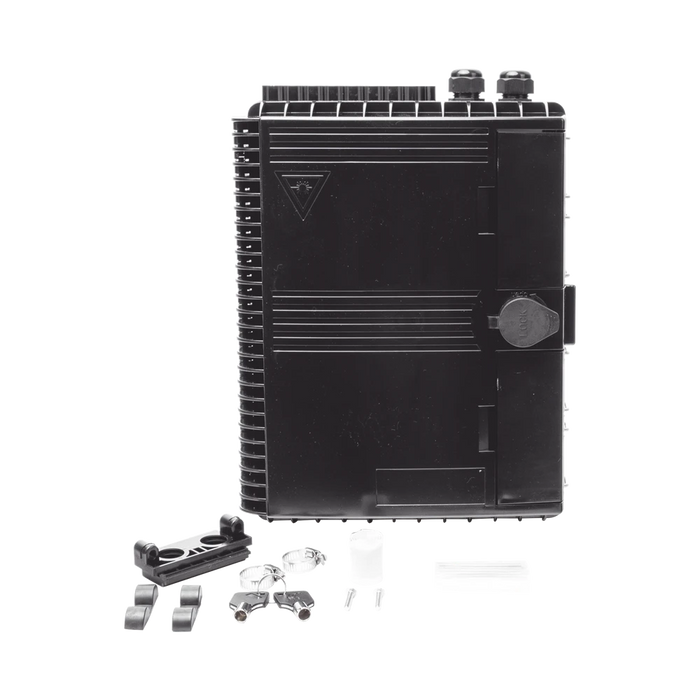 CIERRE DE EMPALME PARA 24 FUSIONES DE FIBRA ÓPTICA, INTERIOR/EXTERIOR, CON 16 ACOPLADORES SC/APC Y SPLITTER 1X16, IP65-Redes FTTH/PON-FIBERHOME-Bsai Seguridad & Controles