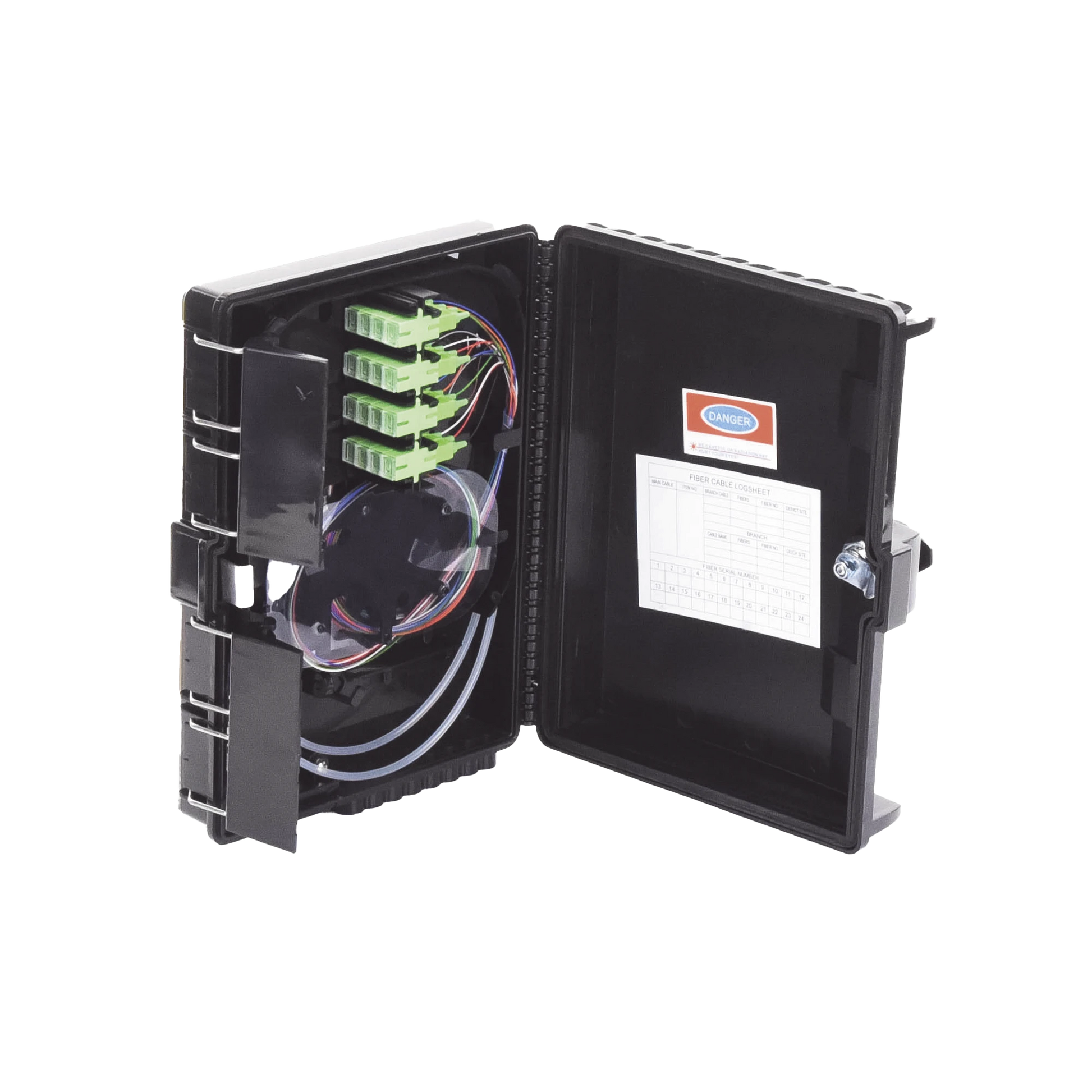 CIERRE DE EMPALME PARA 24 FUSIONES DE FIBRA ÓPTICA, INTERIOR/EXTERIOR, CON 16 ACOPLADORES SC/APC Y SPLITTER 1X16, IP65-Redes FTTH/PON-LINKEDPRO BY EPCOM-Bsai Seguridad & Controles