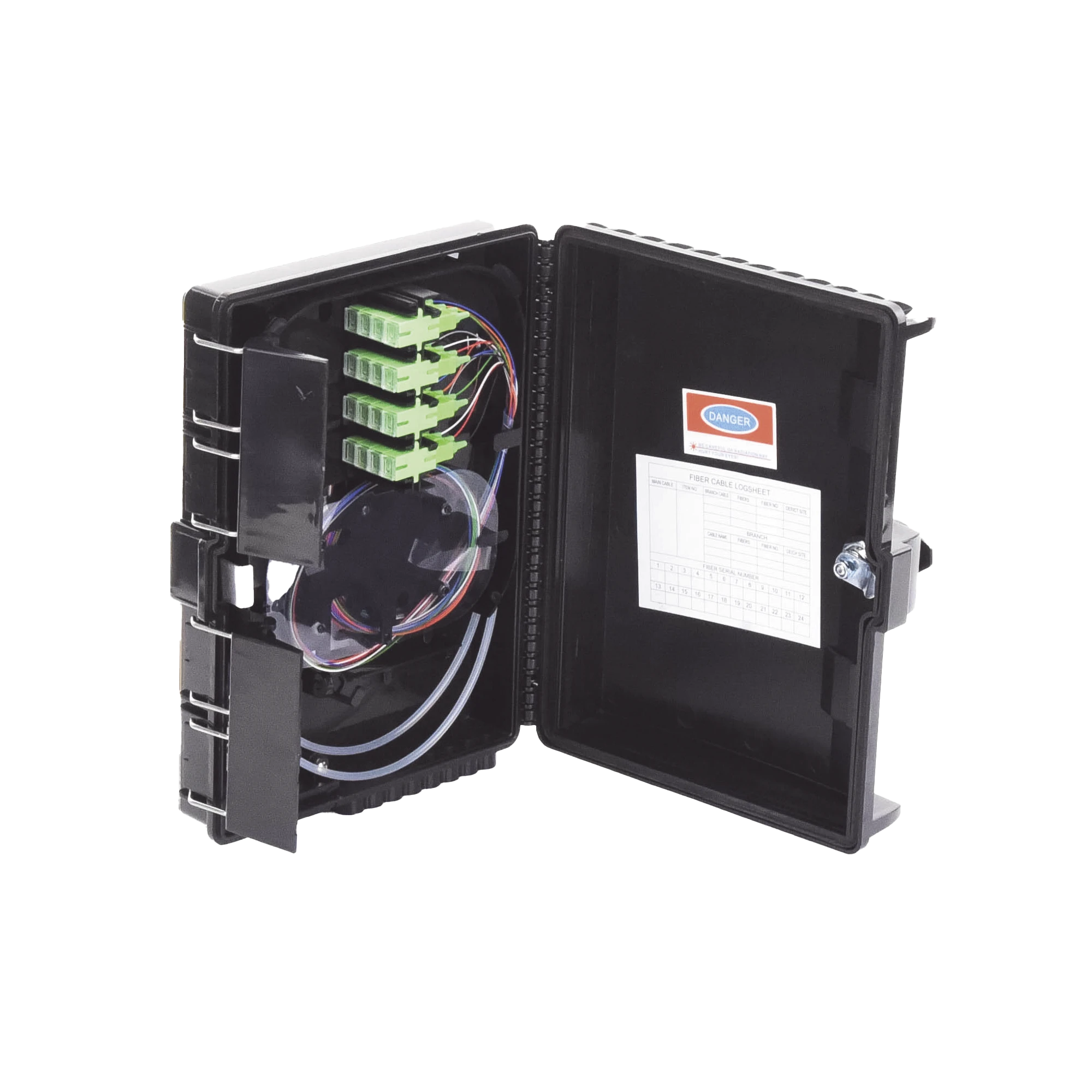 CIERRE DE EMPALME PARA 24 FUSIONES DE FIBRA ÓPTICA, INTERIOR/EXTERIOR, CON 16 ACOPLADORES SC/APC Y SPLITTER 1X16, IP65-Redes FTTH/PON-LINKEDPRO BY EPCOM-Bsai Seguridad & Controles