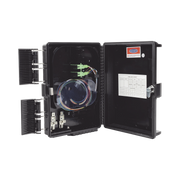 CIERRE DE EMPALME PARA 24 FUSIONES DE FIBRA ÓPTICA, INTERIOR/EXTERIOR, CON 8 ACOPLADORES SC/APC Y SPLITTER 1X8, IP65-Redes FTTH/PON-FIBERHOME-Bsai Seguridad & Controles