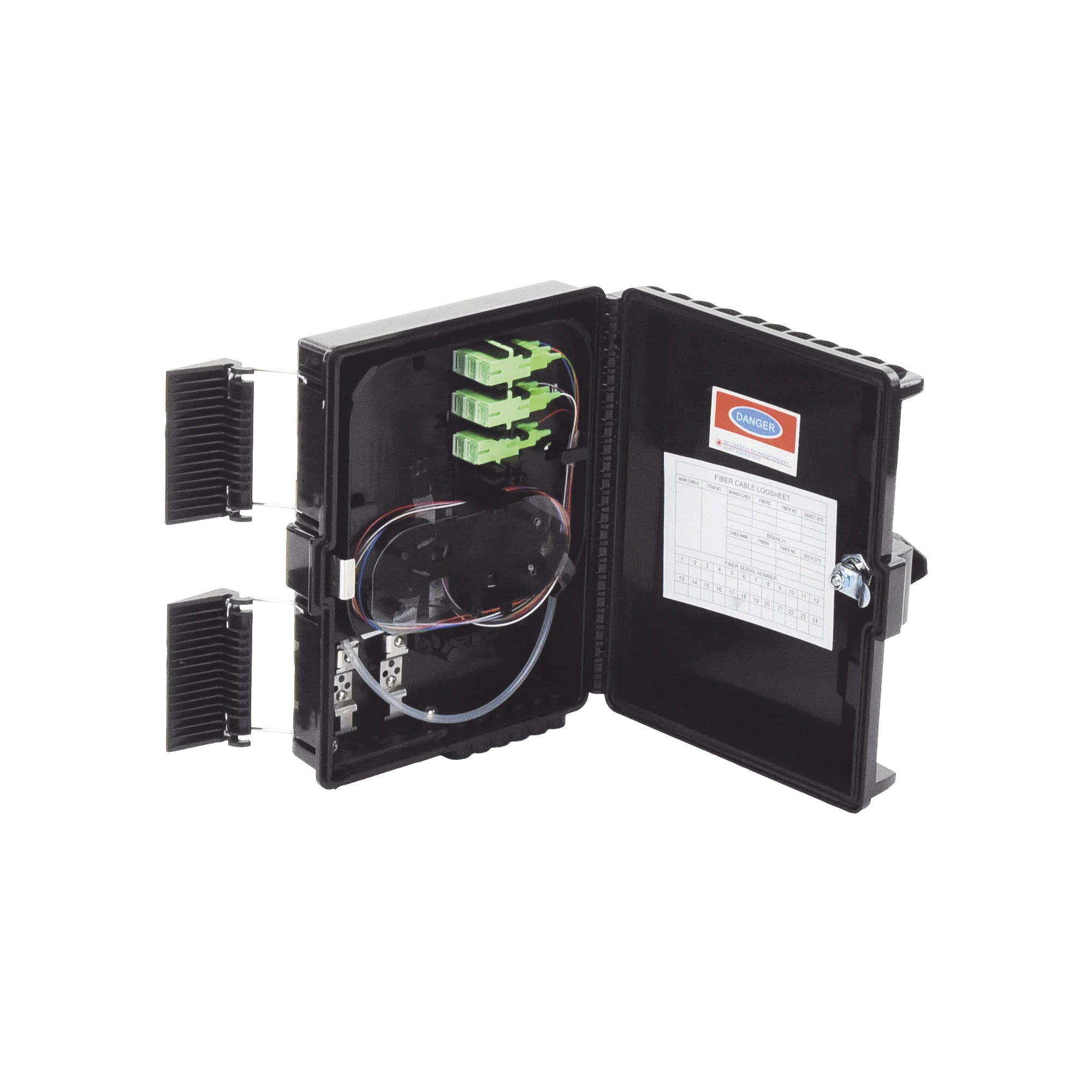 CIERRE DE EMPALME PARA 24 FUSIONES DE FIBRA ÓPTICA, INTERIOR/EXTERIOR, CON 8 ACOPLADORES SC/APC Y SPLITTER 1X8, IP65-Redes FTTH/PON-LINKEDPRO BY EPCOM-Bsai Seguridad & Controles