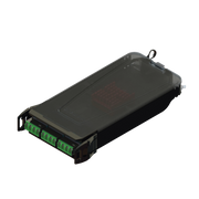 CASSETTE DE EMPALME LIGHTVERSE, ACEPTA 12 FIBRAS CON CONECTORES LC/APC “SHUTTERED” PARA FIBRA MONOMODO, VERDE, INCLUYE TAPAS CUBRE POLVO ABATIBLES INTEGRADAS POR CADA CONECTOR.-Fibra Óptica-SIEMON-Bsai Seguridad & Controles