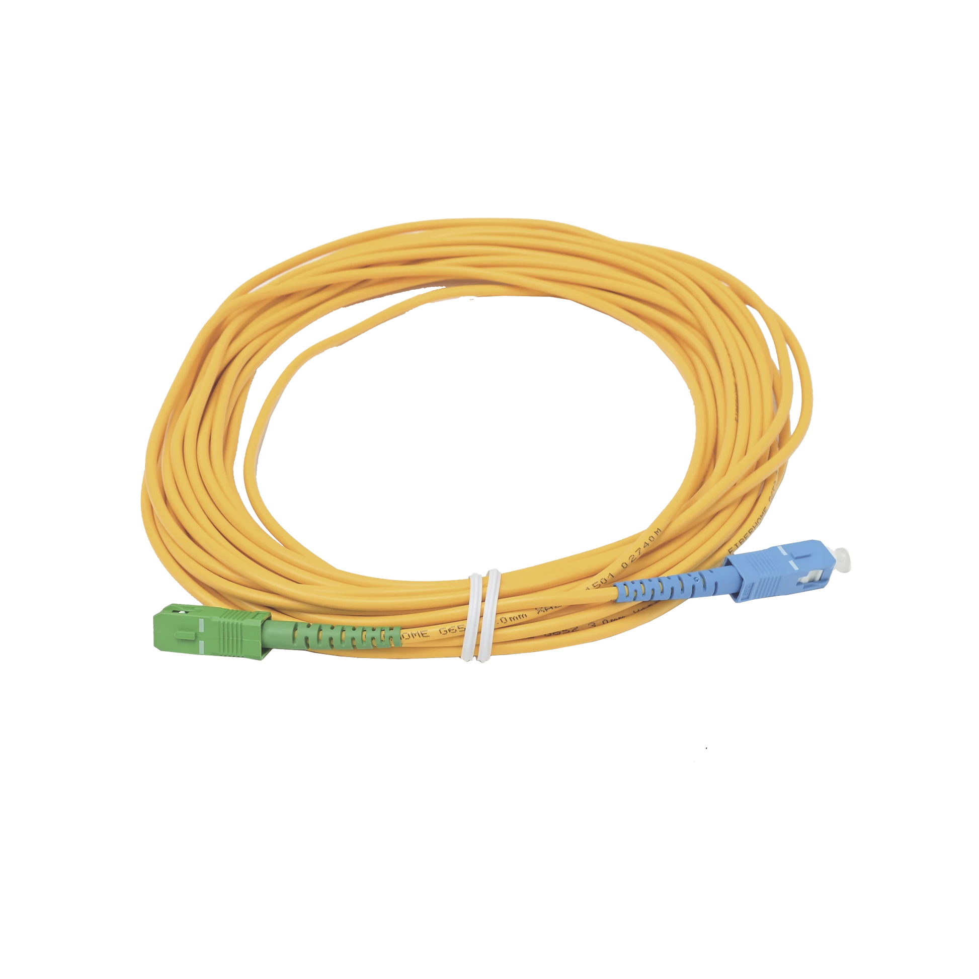 JUMPER DE FIBRA ÓPTICA SIMPLEX, MONOMODO, CON CONECTORES SC/UPC-SC/APC, DE 10 METROS-Redes FTTH/PON-FIBERHOME-Bsai Seguridad & Controles