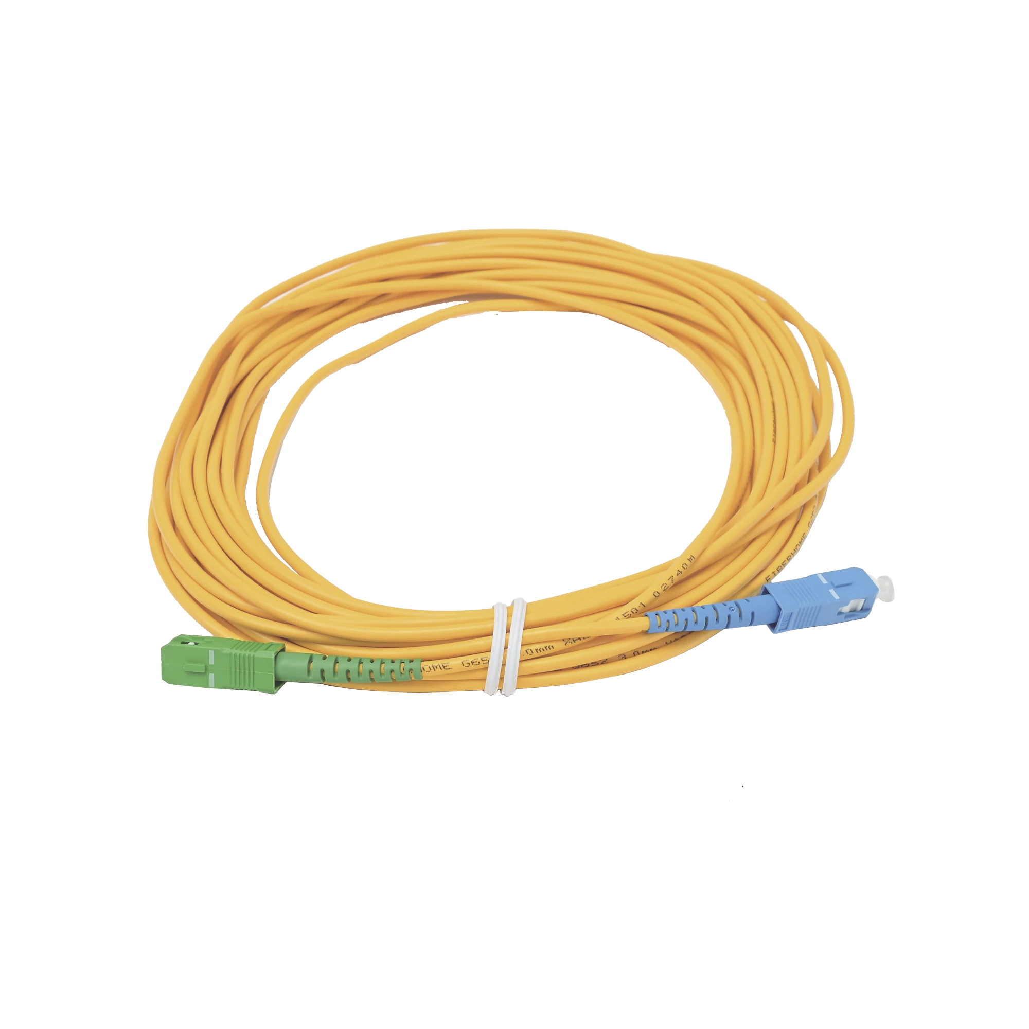 JUMPER DE FIBRA ÓPTICA SIMPLEX, MONOMODO, CON CONECTORES SC/UPC-SC/APC, DE 10 METROS-Redes FTTH/PON-FIBERHOME-Bsai Seguridad & Controles