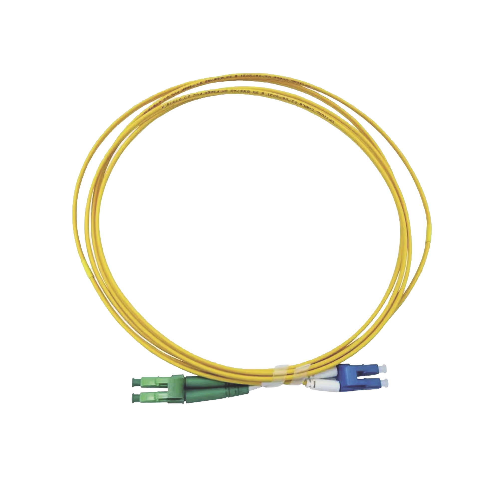JUMPER DE FIBRA ÓPTICA MONOMODO 9/125 LC/UPC-LC/APC, OFNR (RISER), 2.0 MM, DÚPLEX, AMARILLO, 3 METROS-Fibra Óptica-LINKEDPRO BY EPCOM-Bsai Seguridad & Controles
