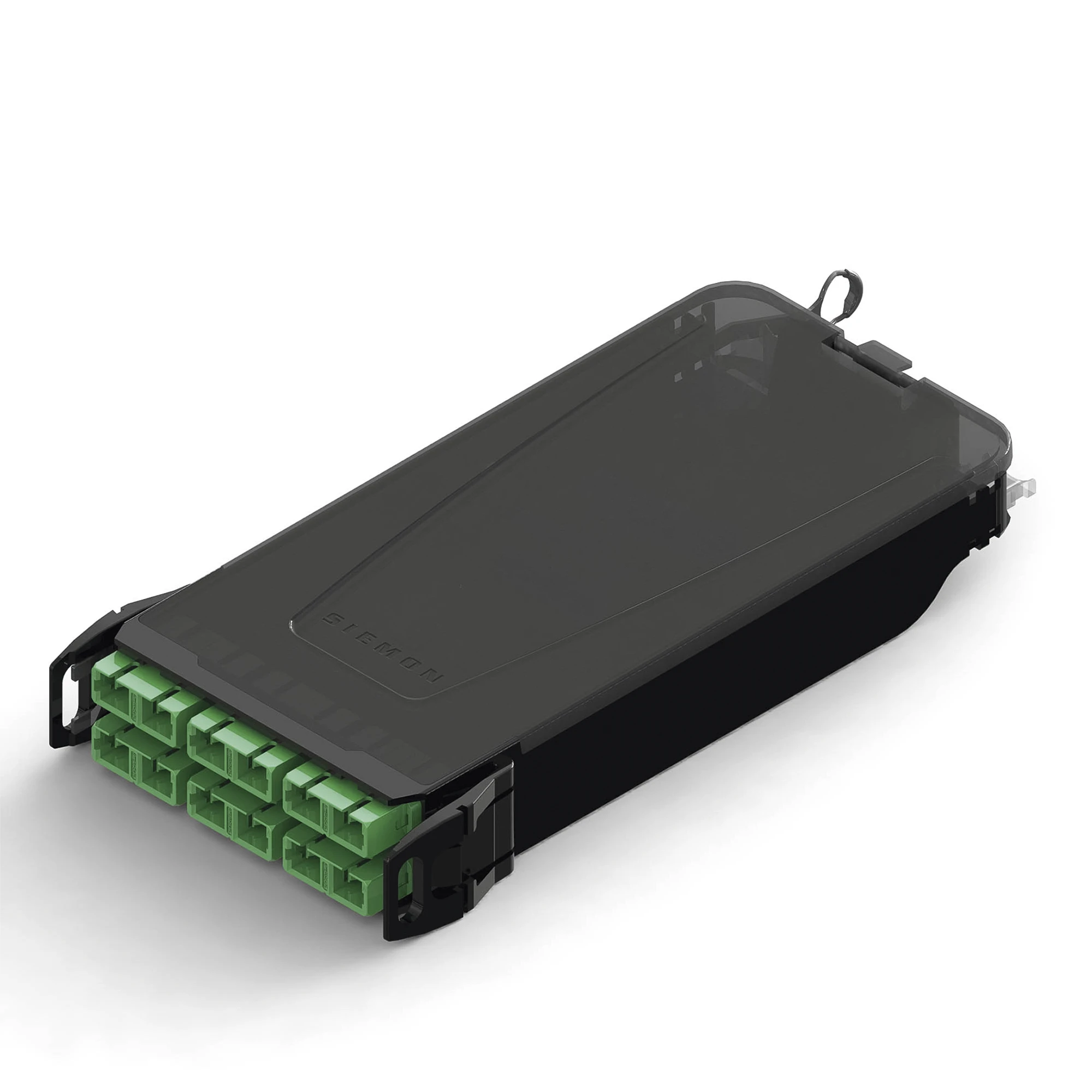 CASSETTE DE EMPALME LIGHTVERSE, ACEPTA 12 FIBRAS CON CONECTORES SC/APC, PARA FIBRA MONOMODO, VERDE-Charola-SIEMON-Bsai Seguridad & Controles