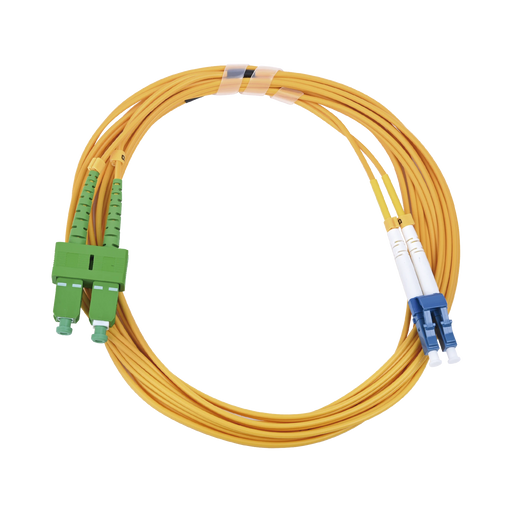 JUMPER DE FIBRA ÓPTICA MONOMODO 9/125 LC/UPC-SC/APC, PVC, 2.0 MM, DÚPLEX, AMARILLO, 3 METROS-Jumpers y Pigtails-LINKEDPRO BY EPCOM-LP-FO-D-LCU-SCA-03-Bsai Seguridad & Controles