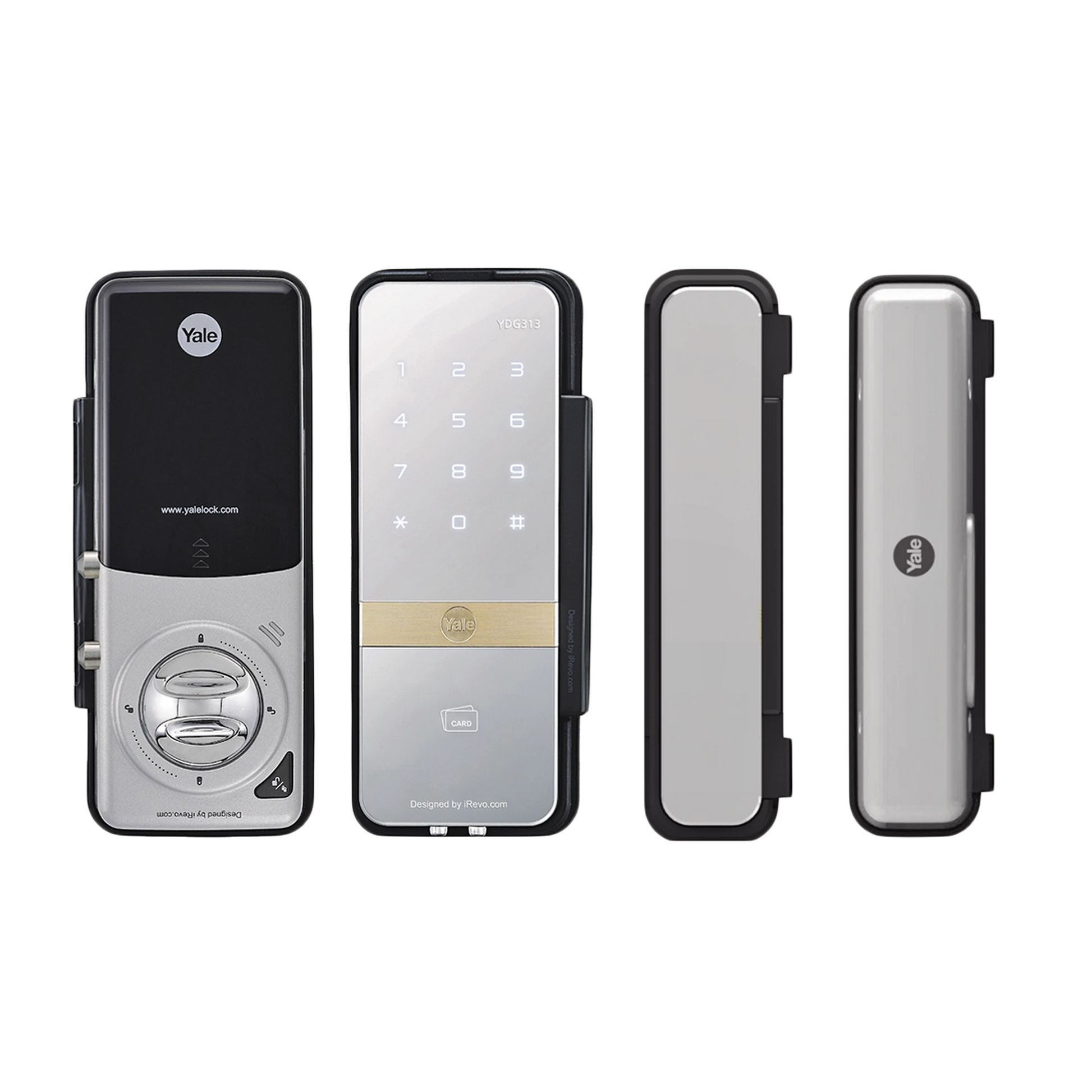 CERRADURA DIGITAL CON TECLADO TÁCTIL PARA PUERTAS DE VIDRIO/ APERTURA CON SMARTPHONE-Cerraduras-YALE-ASSA ABLOY-Bsai Seguridad & Controles