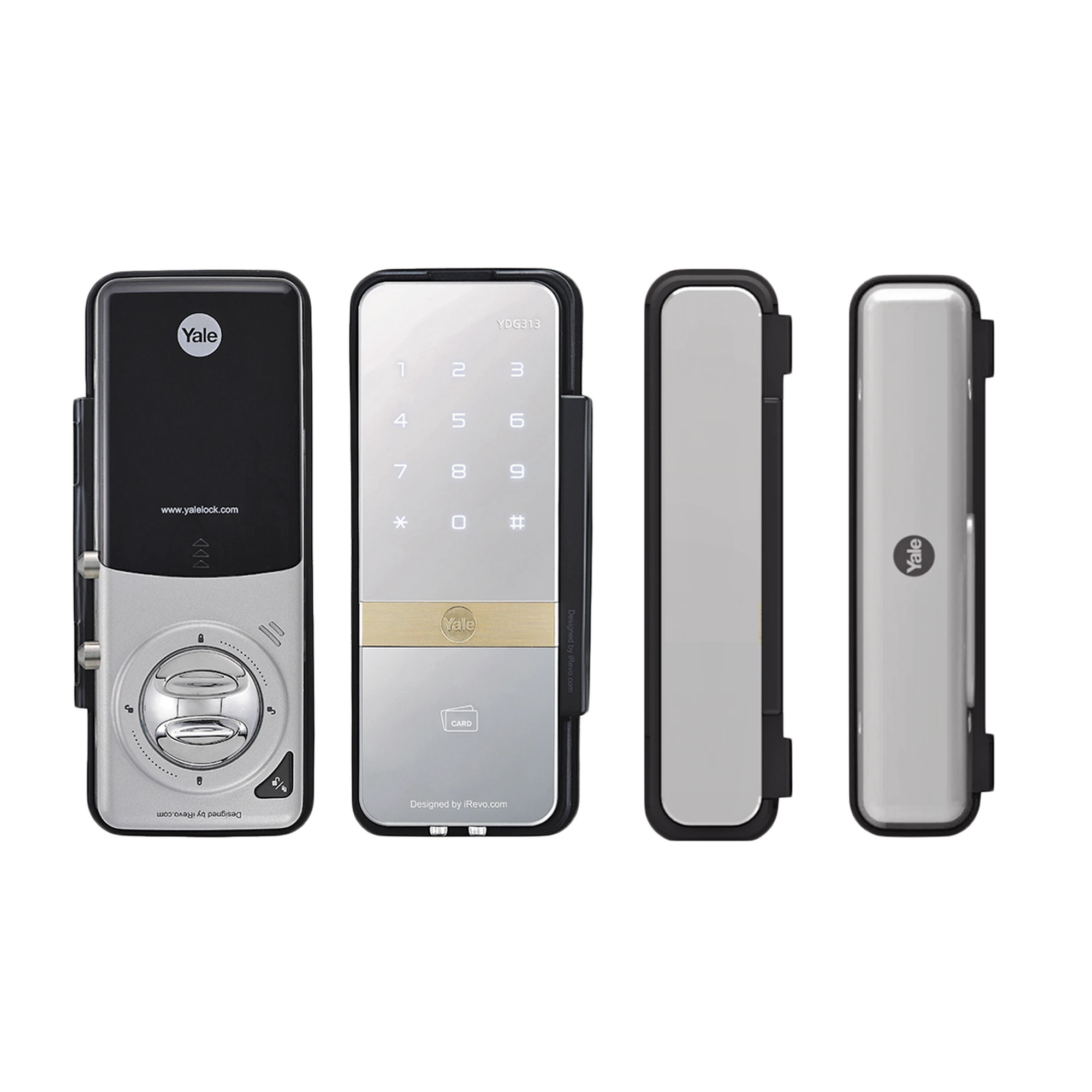 CERRADURA DIGITAL CON TECLADO TÁCTIL PARA PUERTAS DE VIDRIO/ APERTURA CON SMARTPHONE-Cerraduras-YALE-ASSA ABLOY-Bsai Seguridad & Controles