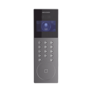 VIDEOPORTERO IP MULTIAPARTAMENTO CON RECONOCIMIENTO FACIAL / LLAMADA A APP HIKCONNECT / PROTECCIÓN IP65 / APERTURA POR ROSTRO, TARJETA O APP-Porteros-HIKVISION-Bsai Seguridad & Controles
