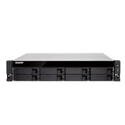 SERVIDOR NAS QNAP TS-877XU-RP-3600-8G-US / PROCESADOR AMD RYZEN 3600 / MEMORIA RAM 8GB / 8 BAHIAS FRONTALES SATA 3.5 PULGADAS Y 2.5 PULGADAS / 2 PUERTOS RJ45 1GBE + 2 PUERTOS FIBRA OPTICA SFP+ 10GBE / FUENTE REDUNDANTE / MONTAJE EN RACK 2UR / APLICACI...-Servidores NAS / STORAGE-QNAP-Bsai Seguridad & Controles