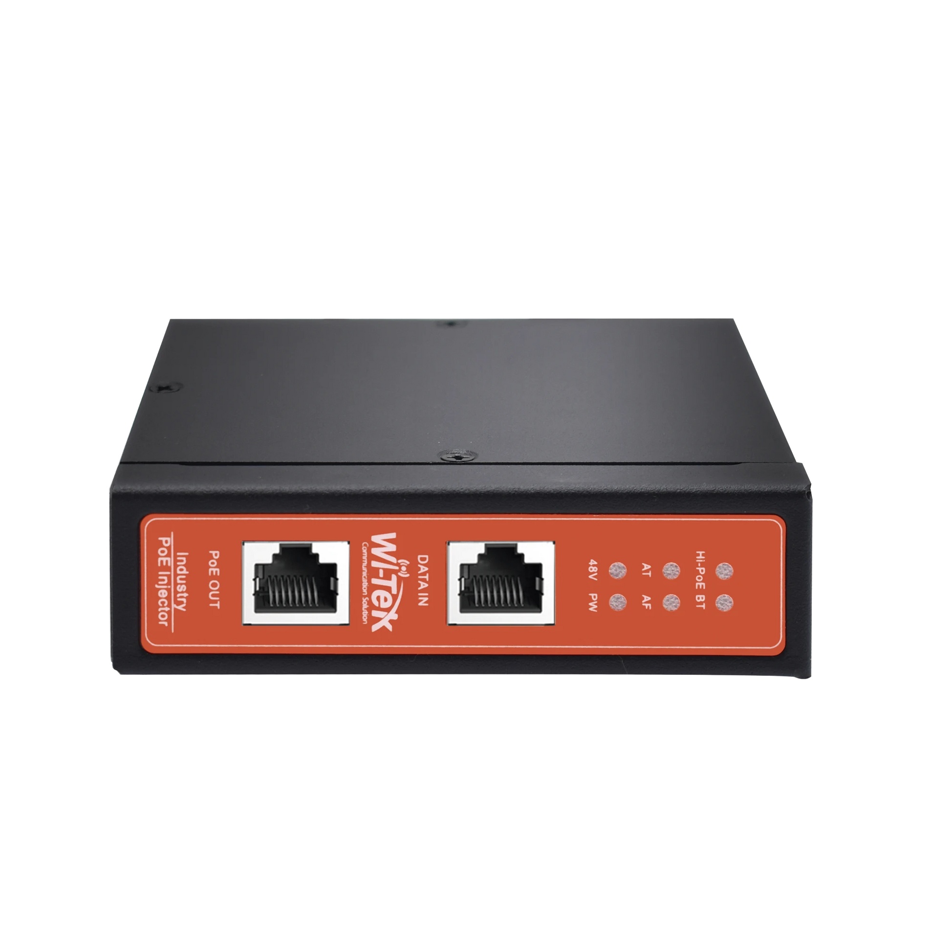INYECTOR POE INDUSTRIAL / DC ENTRADA 12-57V / POE SALIDA DE HASTA 90W / CARCASA DE METAL / RIEL DIN / APLICACIONES CCTV-Ups/No Break-WI-TEK-Bsai Seguridad & Controles