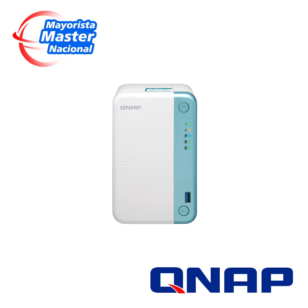 NAS QNAP TS-251D-2G-US PROCESADOR INTEL CELERON J4025 / MEMORIA RAM 2GB / 2 BAHIAS FRONTALES SATA 3.5 PULGADAS Y 2.5 PULGADAS / 1 PUERTO RJ45 1GBE / MONTAJE EN ESCRITORIO / APLICACIONES DE USO PERSONAL PARA COMPARTIR Y RESPALDAR DATOS EN LA NUBE-Almacenamiento-QNAP-Bsai Seguridad & Controles