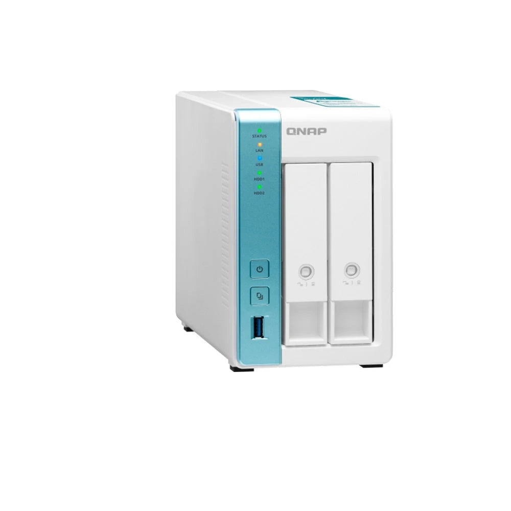 NAS QNAP TS-231K-US PROCESADOR ALPINE AL214 / MEMORIA RAM 1GB / 2 BAHIAS FRONTALES SATA 3.5 PULGADAS Y 2.5 PULGADAS / 2 PUERTOS RJ45 1GBE / MONTAJE EN ESCRITORIO / APLICACIONES DE USO PERSONAL PARA COMPARTIR Y RESPALDAR DATOS EN LA NUBE-Servidores NAS / STORAGE-QNAP-Bsai Seguridad & Controles