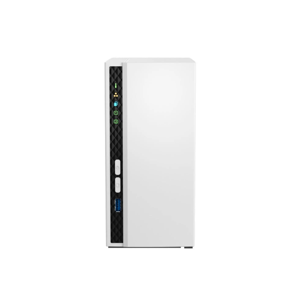 NAS QNAP TS-233-US PROCESADOR ARM CORTEX-A55 / MEMORIA RAM 2GB / 2 BAHIAS FRONTALES SATA 3.5 PULGADAS Y 2.5 PULGADAS / 1 PUERTO RJ45 1GBE / MONTAJE EN ESCRITORIO / APLICACIONES DE USO PERSONAL PARA COMPARTIR Y RESPALDAR DATOS EN LA NUBE-Servidores NAS / STORAGE-QNAP-Bsai Seguridad & Controles