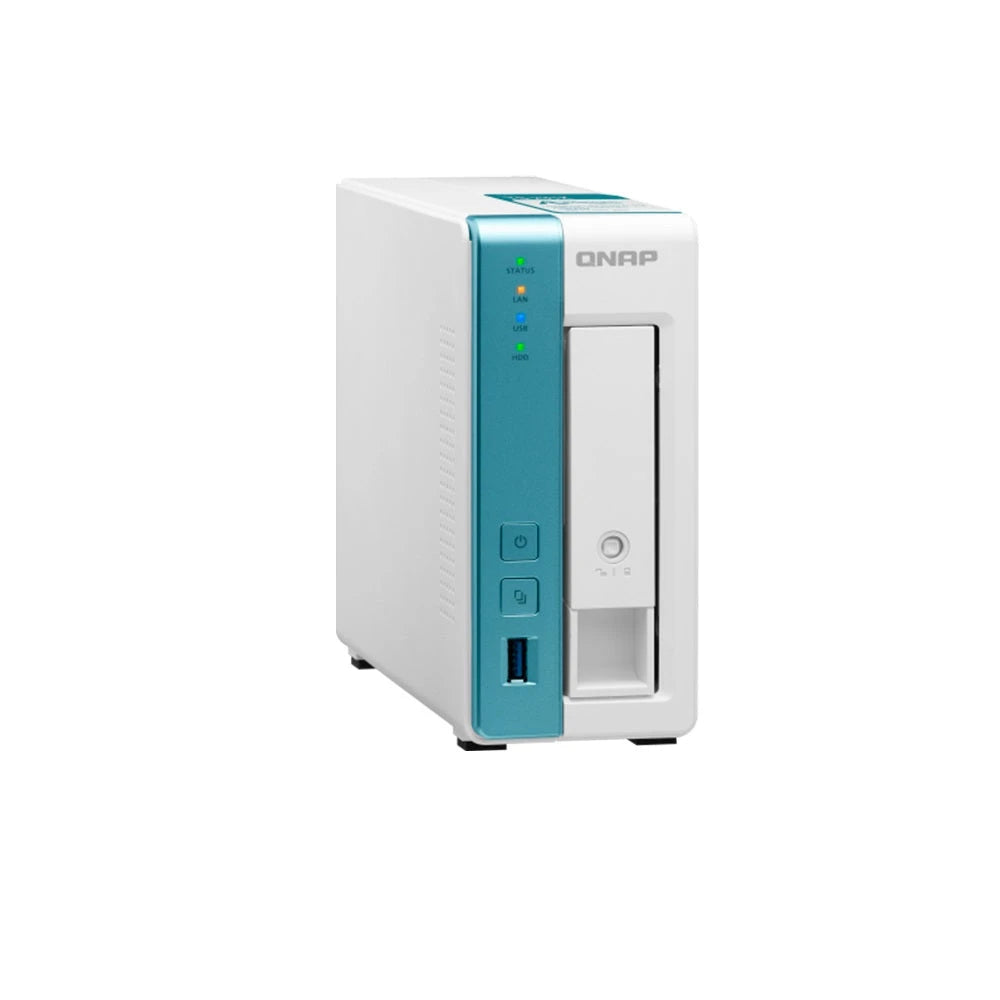 NAS QNAP TS-131K-US PROCESADOR ALPINE AL214 / MEMORIA RAM 1GB / 1 BAHIA FRONTALES SATA 3.5 PULGADAS Y 2.5 PULGADAS / 1 PUERTO RJ45 1GBE / MONTAJE EN ESCRITORIO / APLICACIONES DE USO PERSONAL PARA COMPARTIR Y RESPALDAR DATOS EN LA NUBE-Servidores NAS / STORAGE-QNAP-Bsai Seguridad & Controles