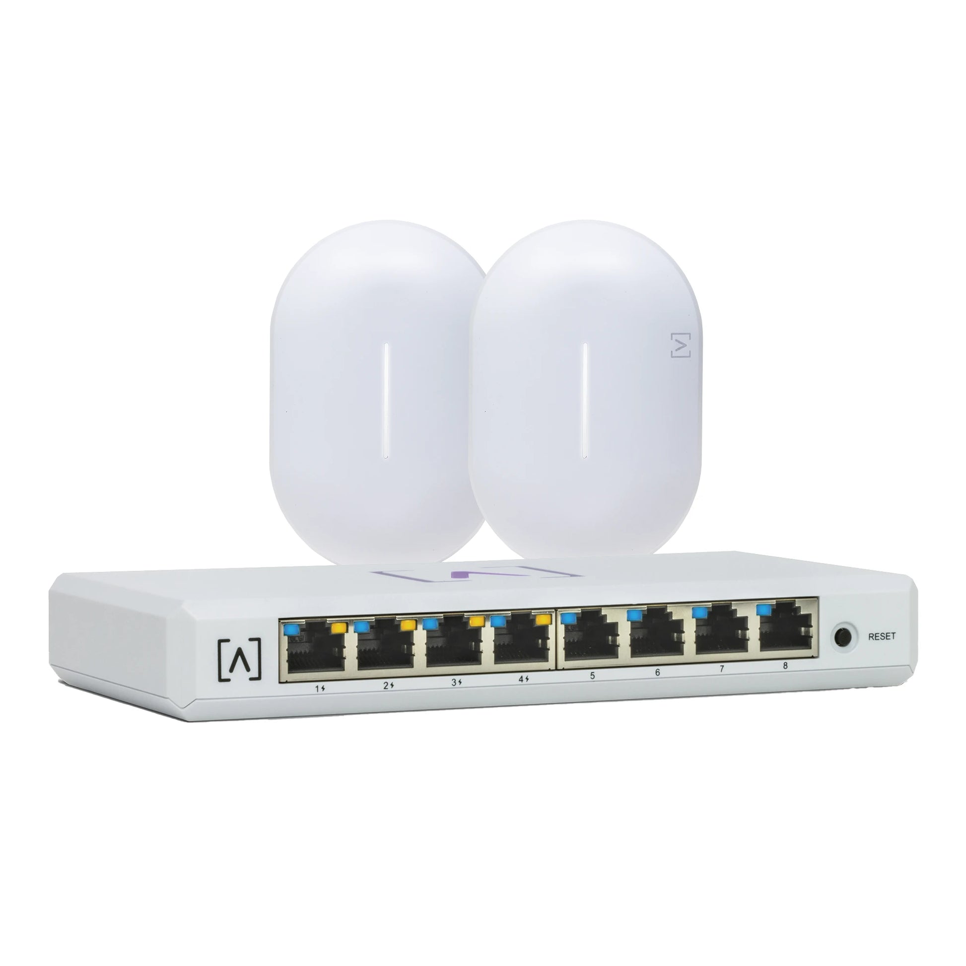 KIT DE LANZAMIENTO ALTA LABS: INCLUYE (1) SWITCH POE S8-POE Y (2) PUNTOS DE ACCESO WIFI 6 AP6-PRO. BLOQUEO DE CONTENIDO Y ADMINISTRACIÓN EN LA NUBE/APP GRATUITA-Networking-ALTA LABS-Bsai Seguridad & Controles