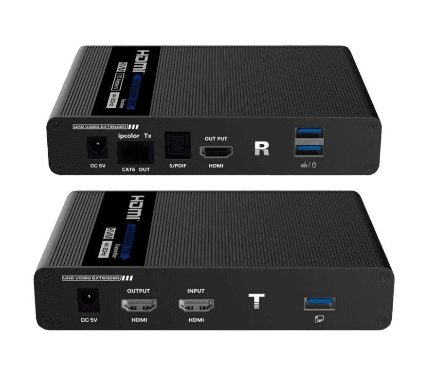 SAXXON LKV676KVM-PI - KIT EXTENSOR DE VIDEO HDMI IPCOLOR/ RESOLUCION 4K @ 30 HZ/ HASTA 70 METROS EN 1080P Y 40M EN 4K CON CAT 6/ 6A/ 7/ CERO LATENCIA/ SOPORTA TECLADO VIDEO MOUSE/ SOPORTA HDR/ ARC-Extensores 4k / HD-SAXXON-Bsai Seguridad & Controles