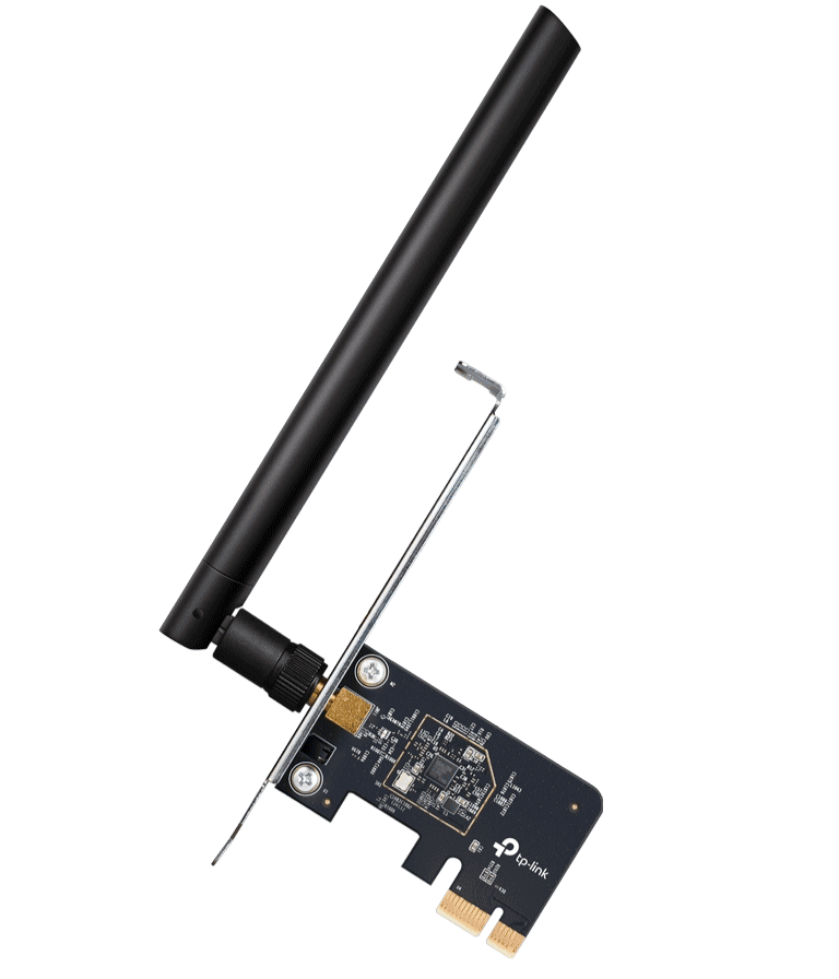 TP-LINK ARCHER T2E - ADAPTADOR PCI EXPRESS INALÁMBRICO DE DOBLE BANDA AC600 , VELOCIDADES DE WI-FI DE HASTA 600 MBPS (433 MBPS EN LA BANDA DE 5 GHZ Y 200 MBPS EN LA BANDA DE 2,4 GHZ) , MU-MIMO , COMPATIBLE CON WPA3.-Adaptadores de red Inalámbricos-TP-LINK-Bsai Seguridad & Controles