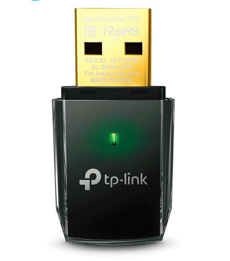 TP-LINK ARCHER T2U - ADAPTADOR USB INALÁMBRICO DOBLE BANDA AC 600 MBPS.-Adaptadores de red Inalámbricos-TP-LINK-Bsai Seguridad & Controles