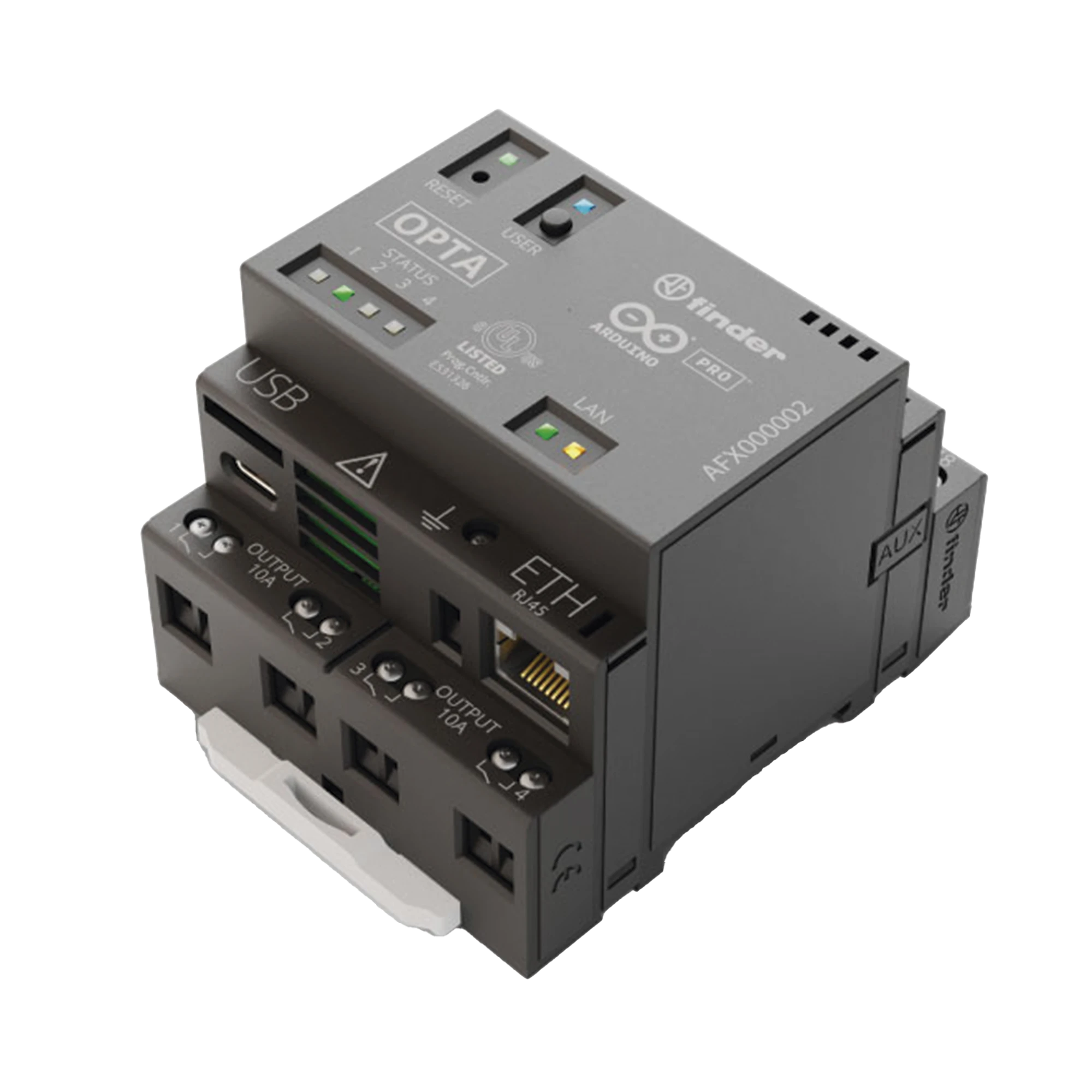 ARDUINO OPTA WIFI / IDEAL PARA DESARROLLOS IOT, INDUSTRIA 4.0, SOPORTA MÚLTIPLES LENGUAJES DE PROGRAMACIÓN, ETHERNET,USB-C,RS-485,WI-FI,BLUETOOTH-Drones, Robots e Industrial-ARDUINO LLC-Bsai Seguridad & Controles