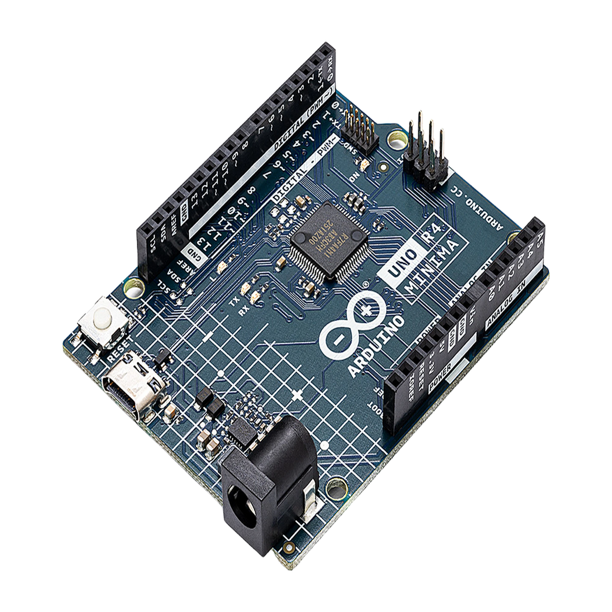 ARDUINO UNO REV4 MINIMA / IDEAL PARA PROYECTOS EMBEBIDOS / CONVERTIDOR DIGITAL A ANALÓGICO DAC / ADC DE 14 BITS / RTC / USB TIPO C-Drones, Robots e Industrial-ARDUINO LLC-ABX-00080-Bsai Seguridad & Controles