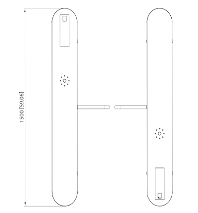 DAHUA ASGB521H-D - SWING BARRIER MEDIA PARA EXTERIOR/ 1 CARRIL/ MOTOR ELECTRICO CD/ ACERO INOXIDABLE/ PUERTO RS232/ SOPORTA CONTEO DE ENTRADA Y SALIDA/ 20PERSONAS X MINUTO/ ENTRADA DE ALARMA DE INCENDIO PARA DESBLOQUEO/-Swing Barriers-DAHUA-Bsai Seguridad & Controles
