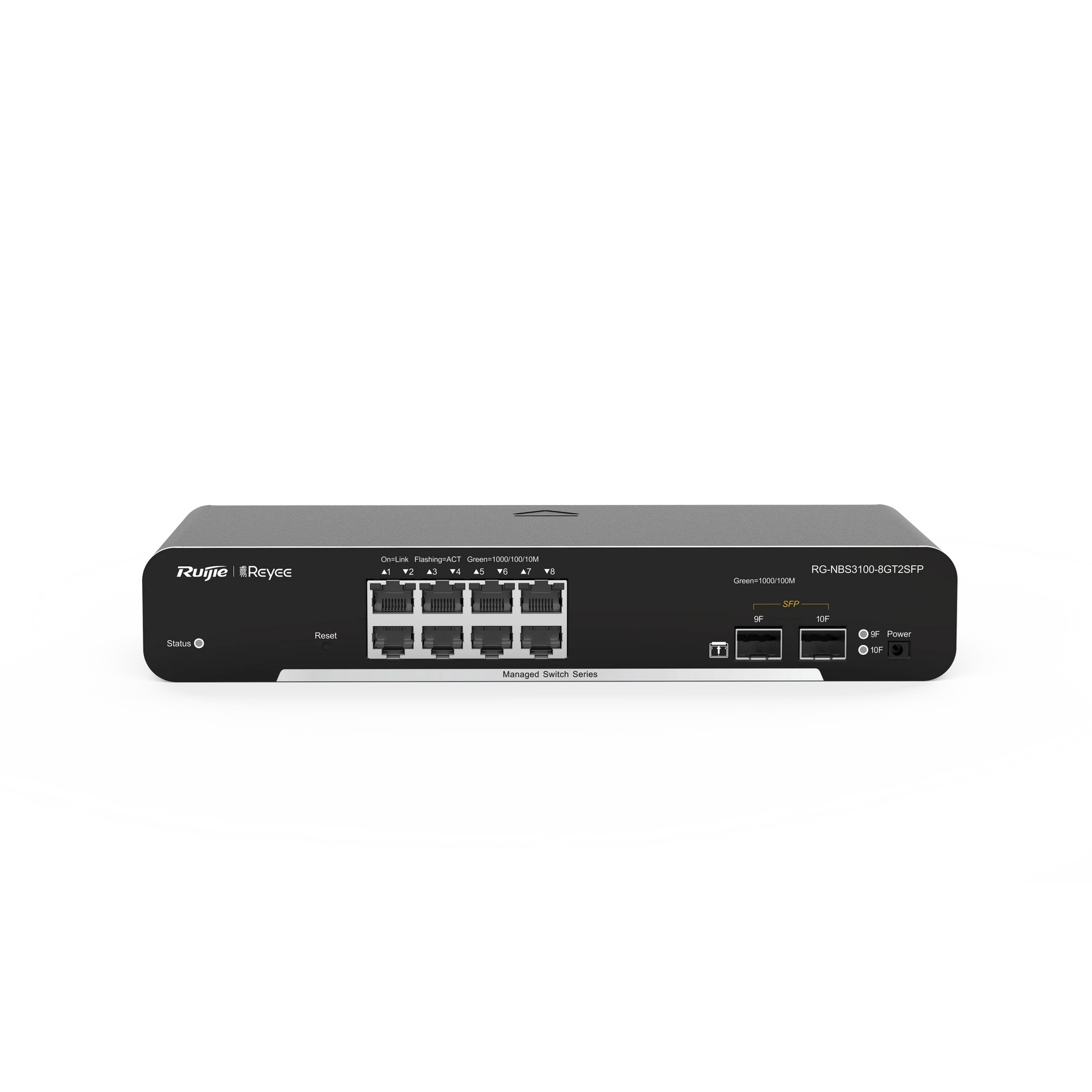 SWITCH ADMINISTRABLE CLOUD 8 PUERTOS GIGABIT POE 802.3AF/AT 125W-Switches-RUIJIE-Bsai Seguridad & Controles