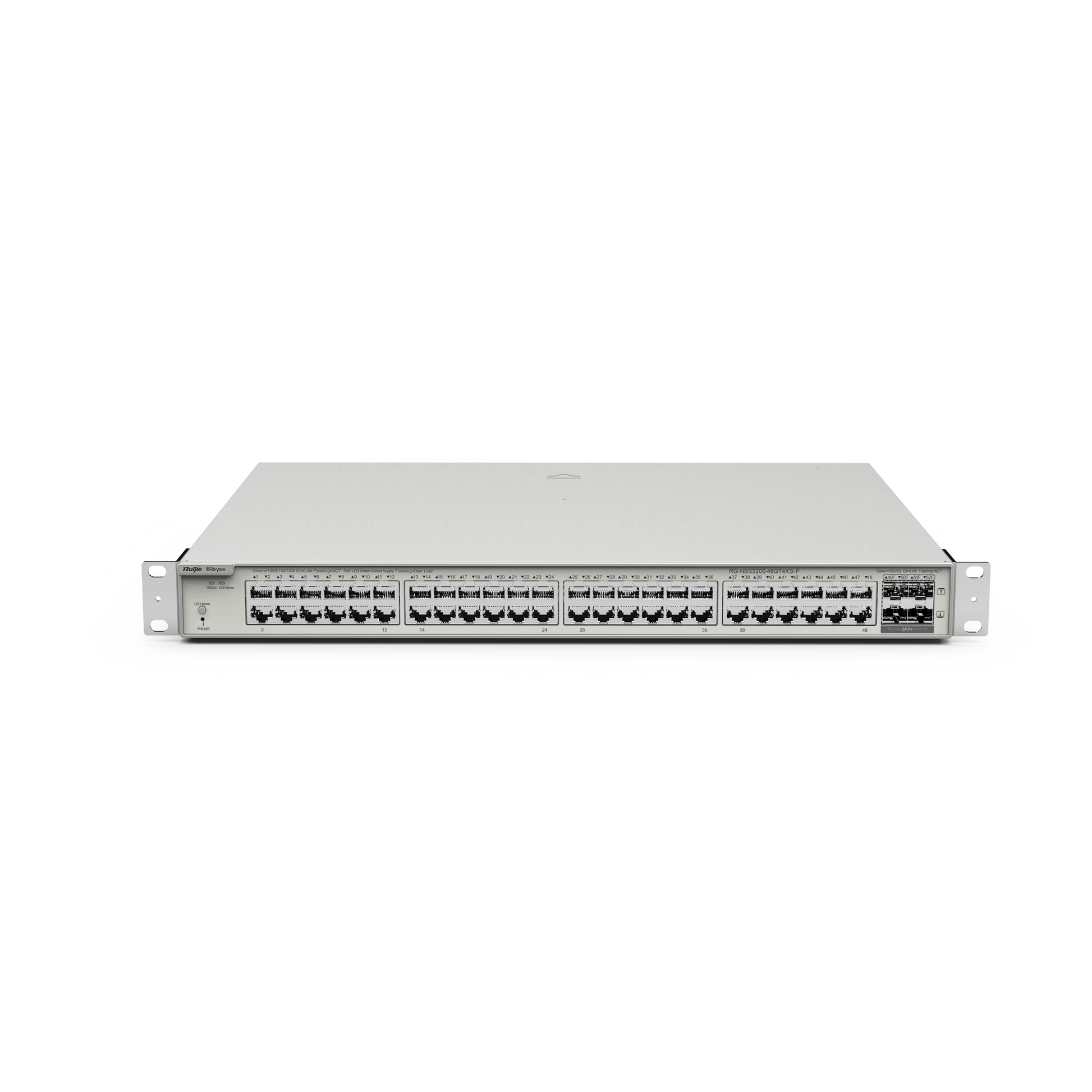 SWITCH ADMINISTRABLE CLOUD 48 PUERTOS GIGABIT POE 802.3AF/AT 370W-Switches-RUIJIE-Bsai Seguridad & Controles