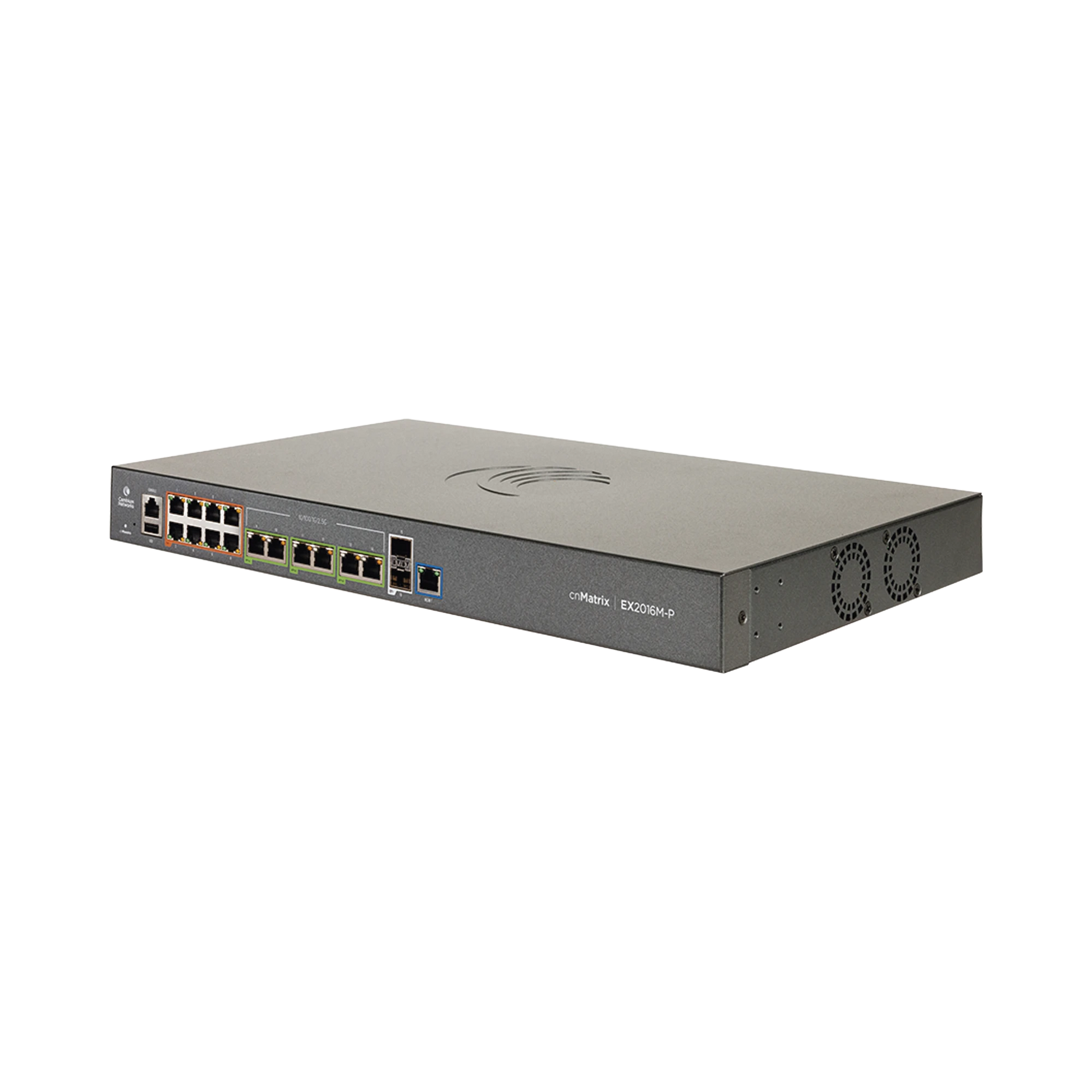 SWITCH POE CNMATRIX EX2052-P DE 16 PUERTOS (8X 802.3AF/AT GIGABIT, 6X 802.3BT 2.5 GIGABIT, 2X SFP+), CAPA 3, 240 W, GESTIÓN EN LA NUBE-Inyectores PoE-CAMBIUM NETWORKS-Bsai Seguridad & Controles