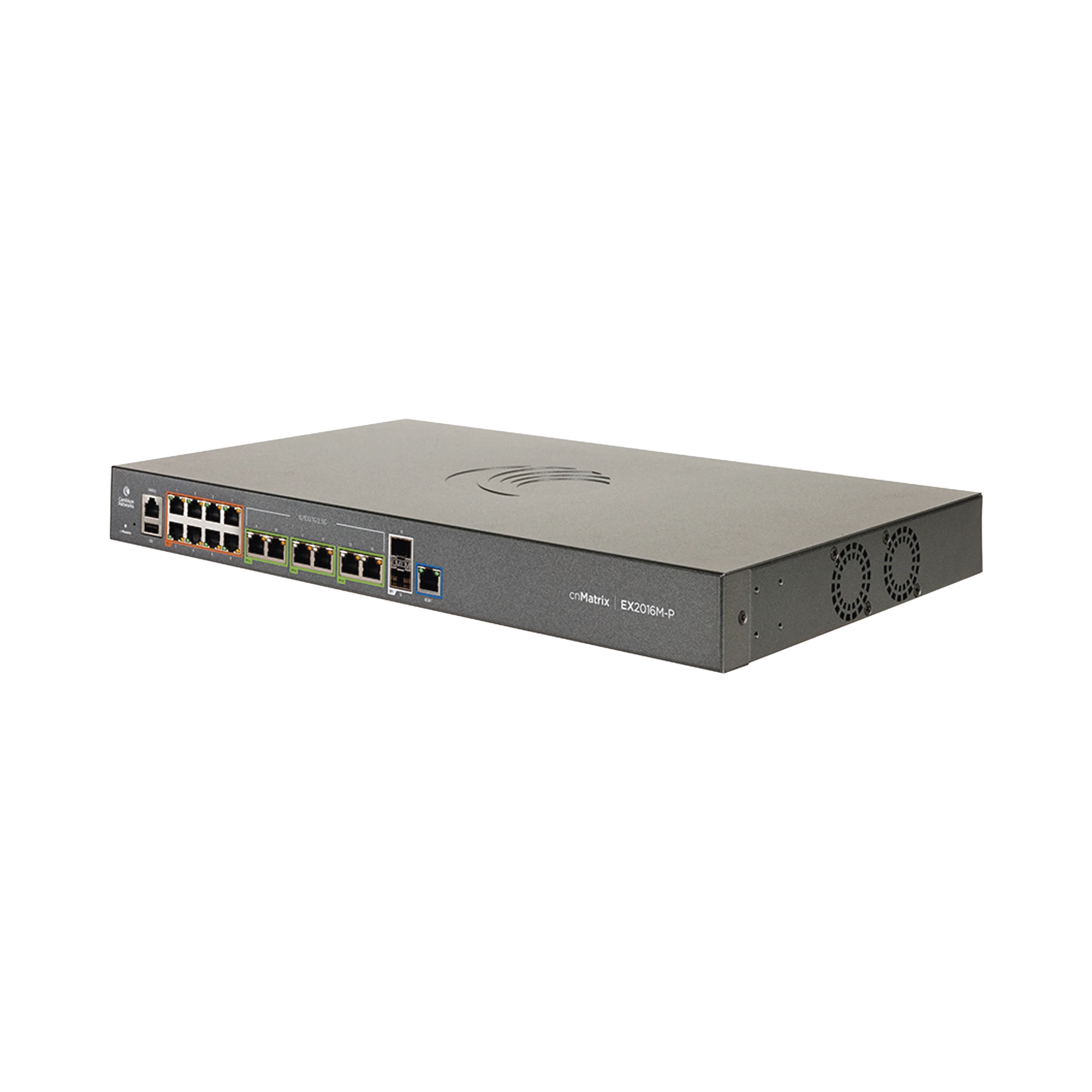 SWITCH POE CNMATRIX EX2052-P DE 16 PUERTOS (8X 802.3AF/AT GIGABIT, 6X 802.3BT 2.5 GIGABIT, 2X SFP+), CAPA 3, 240 W, GESTIÓN EN LA NUBE-Inyectores PoE-CAMBIUM NETWORKS-Bsai Seguridad & Controles