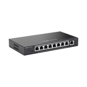 SWITCH ADMINISTRABLE 8 PUERTOS POE+ 802.3AF/AT GIGABIT, GESTIÓN GRATUITA DESDE LA NUBE, 120W-Networking-RUIJIE-Bsai Seguridad & Controles