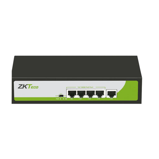 SWITCH ZKTECO PE041-55-C 4 PUERTOS RJ45 10/100 MBPS CON POE AF/AT + 1 PUERTO RJ45 100 MBPS NO ADMINISTRABLE COMPATIBLE CON CUALQUIER CAMARA IP POE SOPORTA HASTA 250M DE DISTANCIA SOBRE UTP CAT6-Switches PoE-ZKTECO-PE041-55-C-Bsai Seguridad & Controles