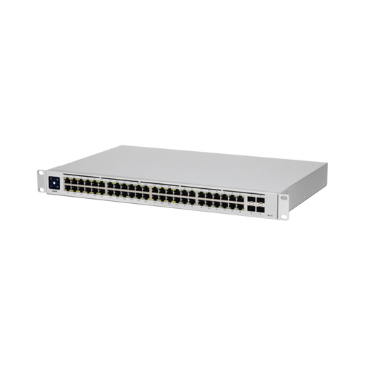 UNIFI SWITCH USW-48-POE, CAPA 2 DE 48 PUERTOS (32 PUERTOS POE 802.3AF/AT + 16 PUERTOS GIGABIT) + 4 PUERTOS 1G SFP, 195W, PANTALLA INFORMATIVA-Switches-UBIQUITI NETWORKS-USW-48-POE-Bsai Seguridad & Controles