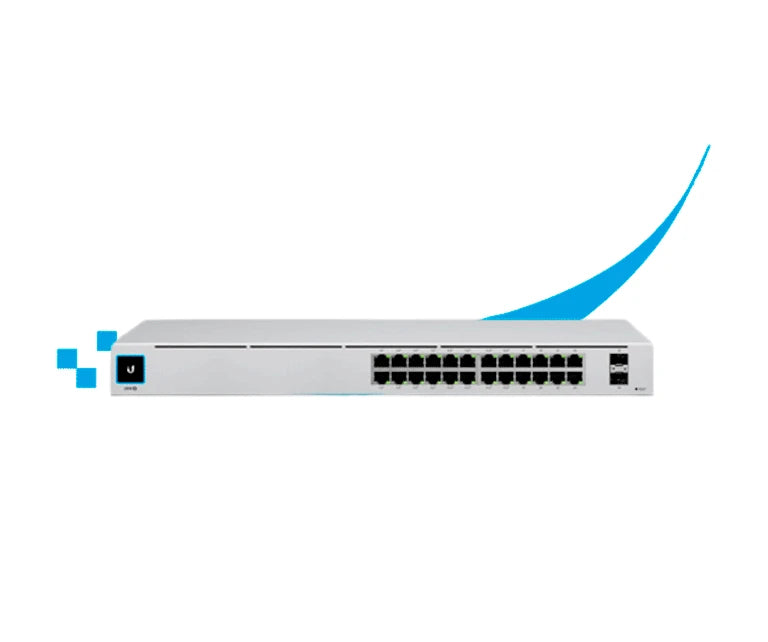 UBIQUITI USW-24-POE UNIFI SWITCH GEN2, CAPA 2 DE 24 PUERTOS (16 PUERTOS POE 802.3AF/AT + 8 PUERTOS GIGABIT) + 2 PUERTOS 1G SFP, 95W, PANTALLA INFORMATIVA-Switches POE-UBIQUITI-Bsai Seguridad & Controles