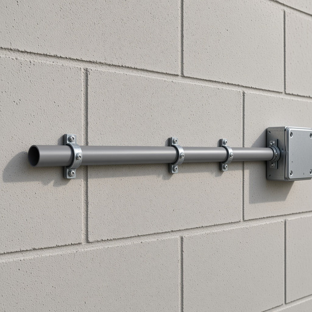 TUBO CONDUIT / CÉDULA 40 / 1/2" (16 MM) / PVC RÍGIDO / 60°C MÁX / HERMÉTICO [ATC40-12-TUB] instalado