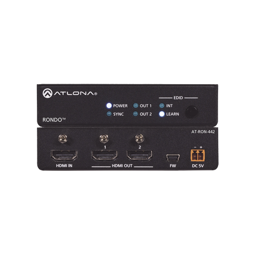 ATLONA ULTRA HIGH DATA RATE 1X2 HDMI DISTRIBUTION AMPLIFIER-VoIP - Telefonía IP - Videoconferencia-ATLONA-AT-RON-442-Bsai Seguridad & Controles