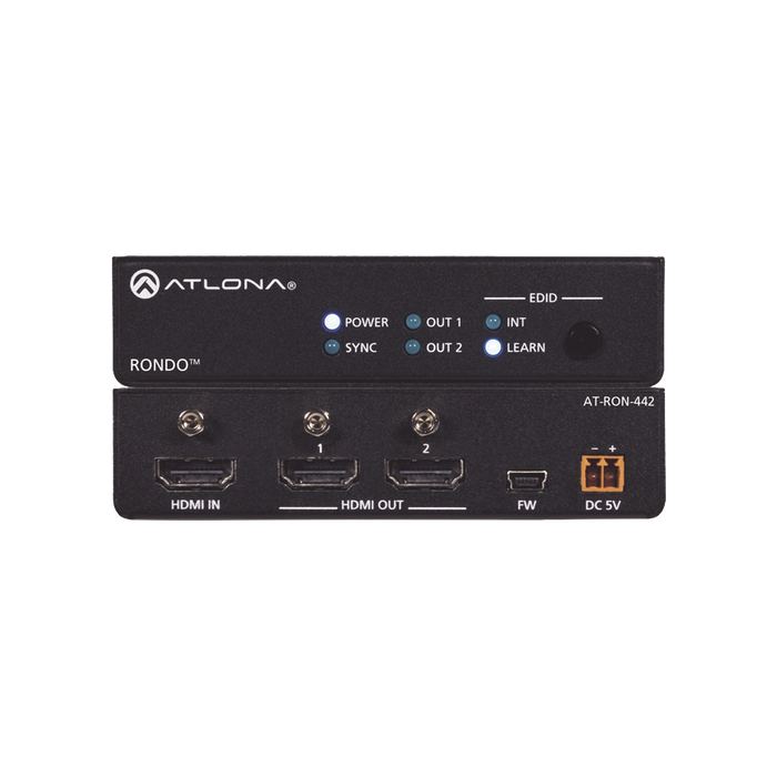 ATLONA ULTRA HIGH DATA RATE 1X2 HDMI DISTRIBUTION AMPLIFIER-VoIP - Telefonía IP - Videoconferencia-ATLONA-AT-RON-442-Bsai Seguridad & Controles