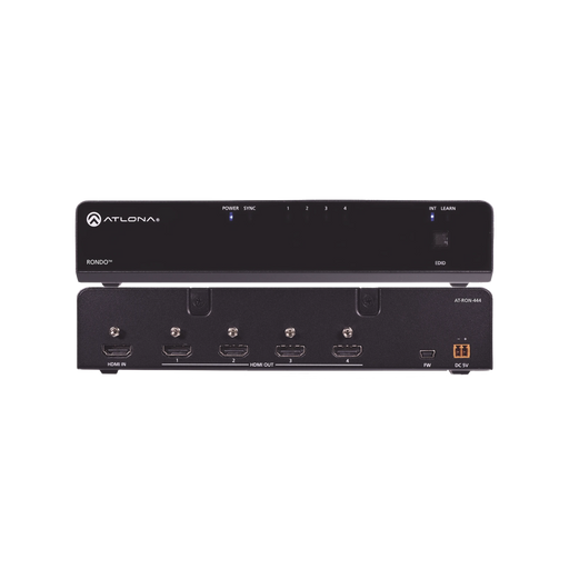 ATLONA ULTRA HIGH DATA RATE 1X4 HDMI DISTRIBUTION AMPLIFIER-VoIP - Telefonía IP - Videoconferencia-ATLONA-AT-RON-444-Bsai Seguridad & Controles