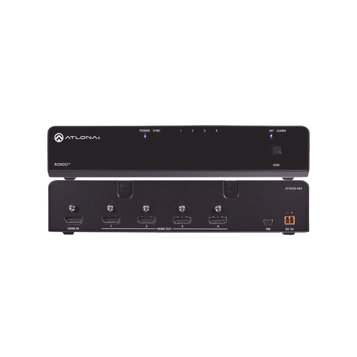 ATLONA ULTRA HIGH DATA RATE 1X4 HDMI DISTRIBUTION AMPLIFIER-VoIP - Telefonía IP - Videoconferencia-ATLONA-AT-RON-444-Bsai Seguridad & Controles