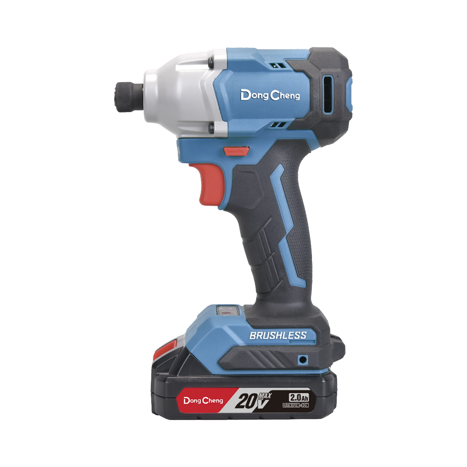 ATORNILLADOR DE IMPACTO DE 1/4 IN. SIN ESCOBILLAS DE 20V, INCLUYE BATERÍA DE 2.0 AH Y MALETÍN-Herramientas-DONGCHENG-DCP-L0314-DM-Bsai Seguridad & Controles