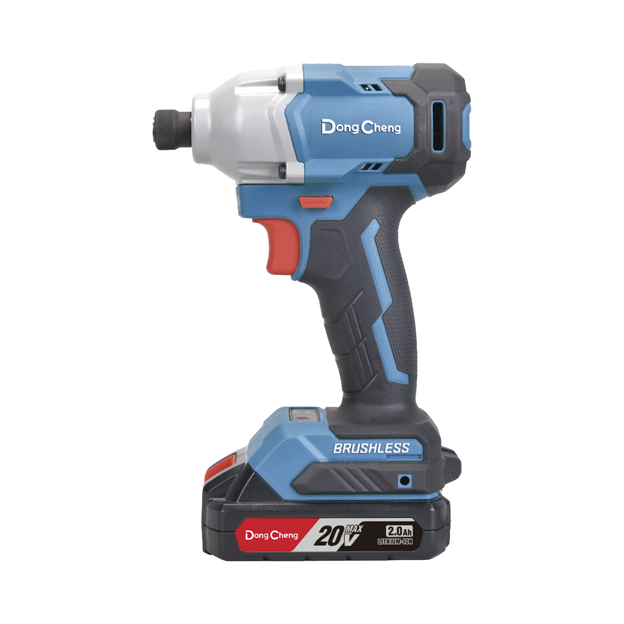 ATORNILLADOR DE IMPACTO DE 1/4 IN. SIN ESCOBILLAS DE 20V, INCLUYE BATERÍA DE 2.0 AH Y MALETÍN-Herramientas-DONGCHENG-Bsai Seguridad & Controles